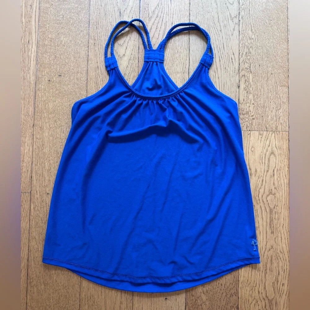 Lilly Pulitzer Aleida Top SZ XS Blue Current
